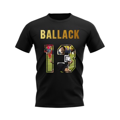 Michael Ballack Name And Number Germany T-Shirt (Black)