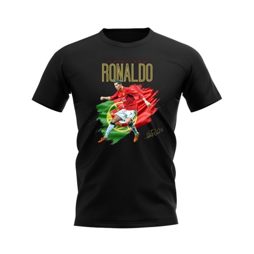 Cristiano Ronaldo Manchester United T-Shirt (Black)