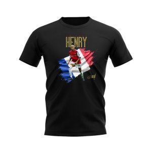 Thierry Henry Arsenal Flag T-Shirt (Black)