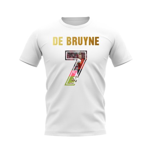 Kevin De Bruyne Name And Number Belgium T-Shirt (White)