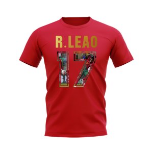 Rafael Leao Name And Number Portugal T-Shirt (Red)