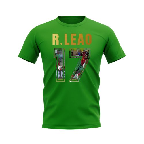 Rafael Leao Name And Number Portugal T-Shirt (Green)