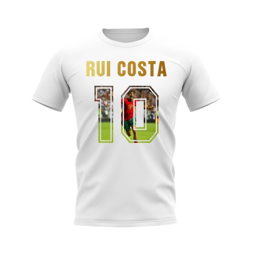 Rui Costa Name And Number Portugal T-Shirt (White)