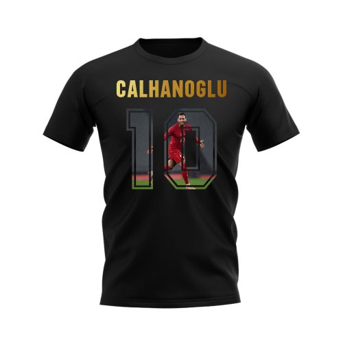 Hakan Calhanoglu Name And Number Turkey T-Shirt (Black)