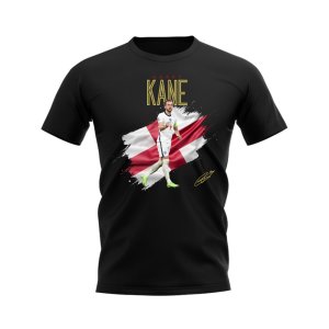 Harry Kane England Flag T-Shirt (Black)