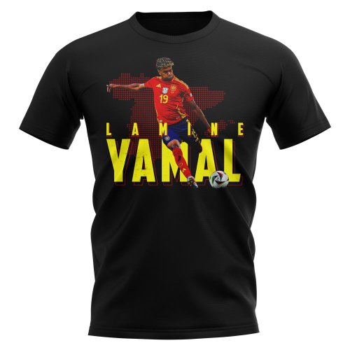 Lamine Yamal Spain 19 T-Shirt (Black)