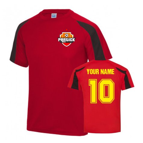 Your Name Partick Thistle Sports Training Jersey-(Red)