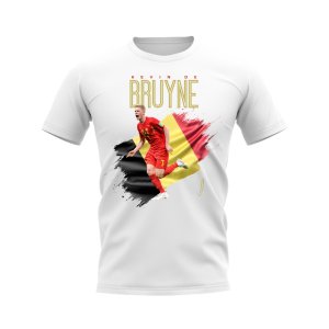 Kevin De Bruyne Belgium Flag T-Shirt (White)