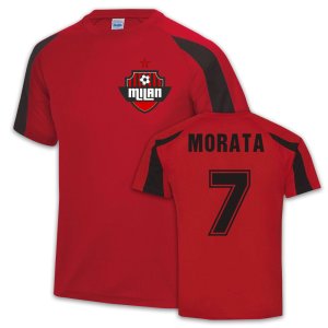 Alvaro Morata AC Milan Sports Training Jersey Alvaro Morata AC Milan Sports Training Jersey