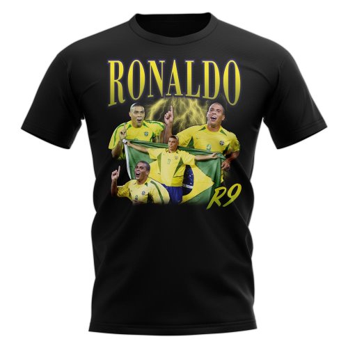 Ronaldo Brazil Bootleg T-Shirt (Black)