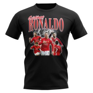 Cristiano Ronaldo Manchester United Bootleg T-Shirt (Black) Cristiano Ronaldo Manchester United Bootleg T-Shirt (Black)