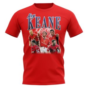 Roy Keane Manchester United Bootleg T-Shirt (Red) Roy Keane Manchester United Bootleg T-Shirt (Red)