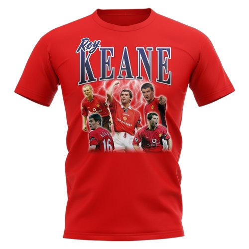 Roy Keane Manchester United Bootleg T-Shirt (Red)