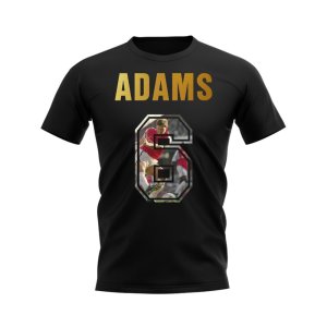 Tony Adams Name And Number Arsenal T-Shirt (Black)