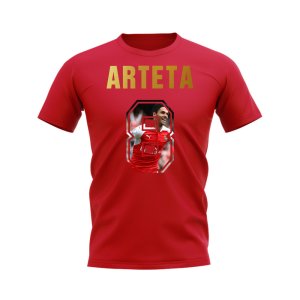 Mikel Arteta Name And Number Arsenal T-Shirt (Red)