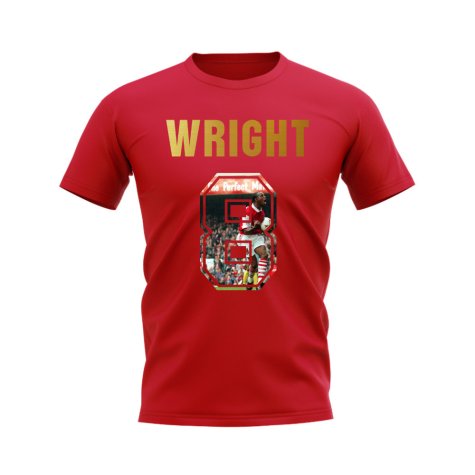 Ian Wright Name And Number Arsenal T-Shirt (Red)