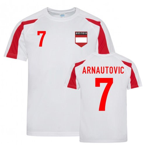 Marko Arnautovic Austria Sports Training Jersey (White-Red)