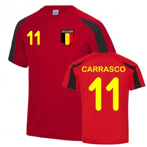 Yannick Carrasco Belgium Sports Training Jersey (Red-Black)