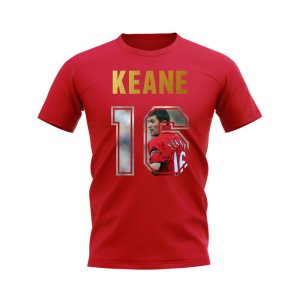 Roy Keane Name And Number Manchester United T-Shirt (Red) Roy Keane Name And Number Manchester United T-Shirt (Red)