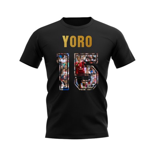 Leny Yoro Name And Number Manchester United T-Shirt (Black)