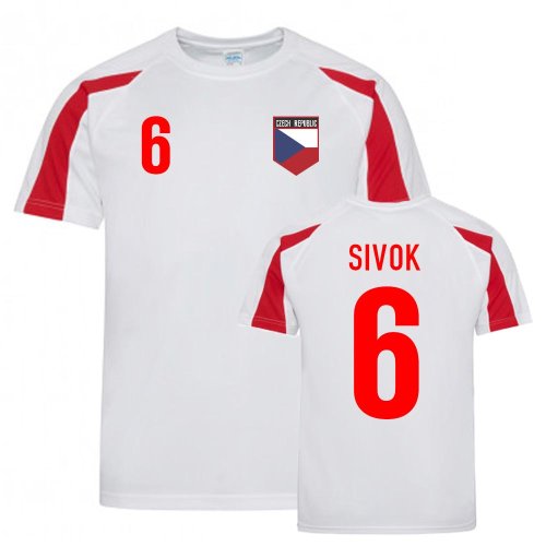 Tomas Sivok Czech Republic Sports Training Jersey (White-Red)