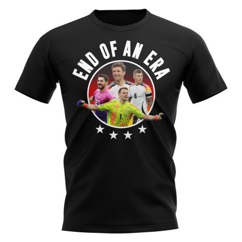 Germany End of an Era, Neuer, Muller, Gundogan, Kroos T-Shirt (Black)