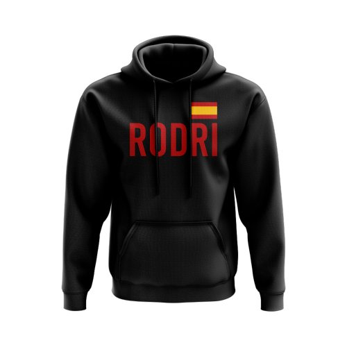 Rodri Spain Flag Hoody (Black)