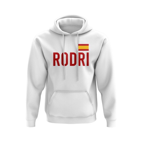 Rodri Spain Flag Hoody (White)