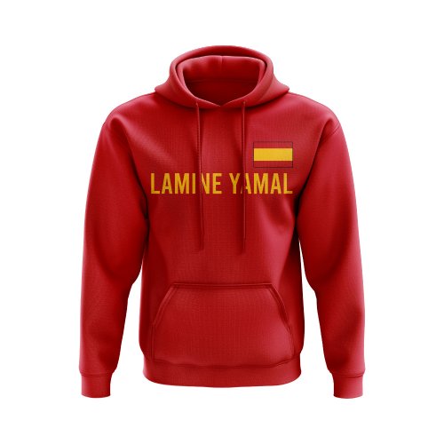 Lamine Yamal Spain Flag Hoody (Red)