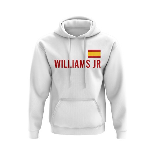 Nico Williams Spain Flag Hoody (White)