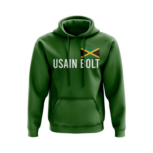 Usain Bolt Jamaica Name Hoody (Green)