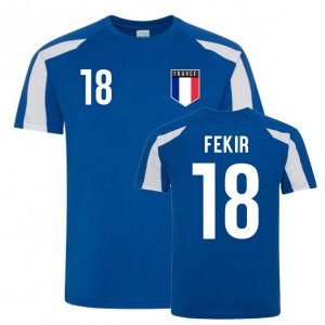 Nabil Fekir France Sports Training Jersey (Blue-White)