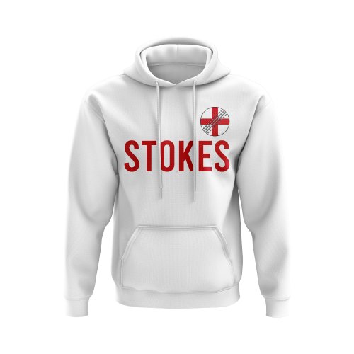 Ben Stokes England Name Hoody (White)