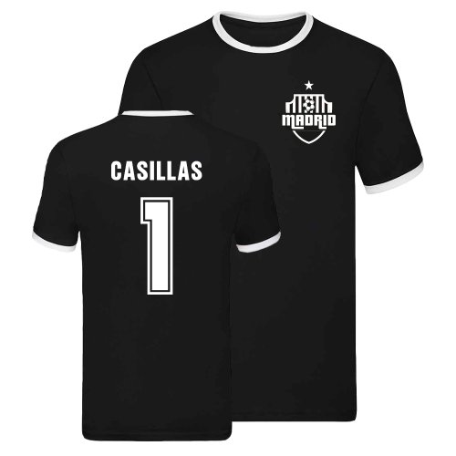 Real Madrid Ringer T-shirt (Iker Casillas 1)