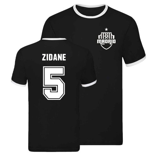 Real Madrid Ringer T-shirt (Zinedine Zidane 5)