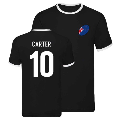 All Blacks Ringer T-shirt (Dan Carter 10)