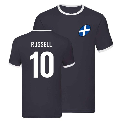 Scotland Rugby Ringer T-shirt (Finn Russell 10)