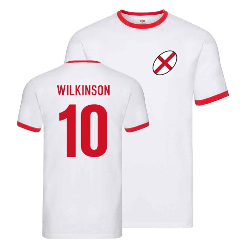 England Rugby Ringer T-shirt (Jonny Wilkinson 10)