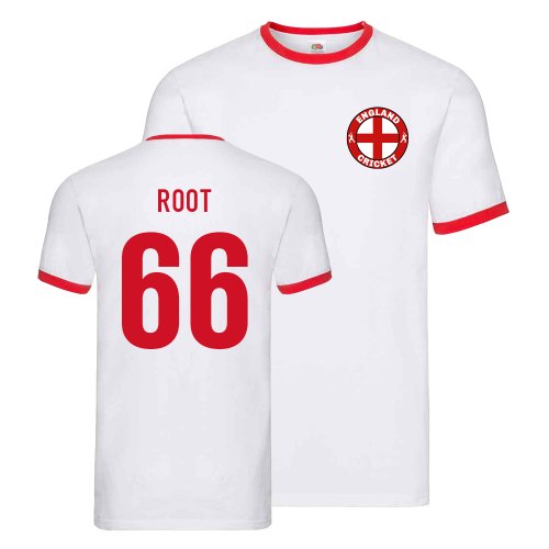 England Cricket Ringer Tee (Joe Root 66)