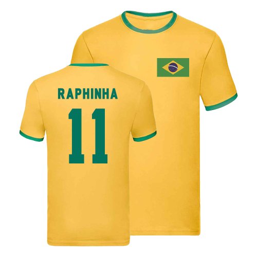 Brazil Ringer T-Shirt (Raphinha 11)