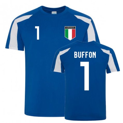 Gianluigi Buffon Italy Sports Training Jersey (Blue-White)