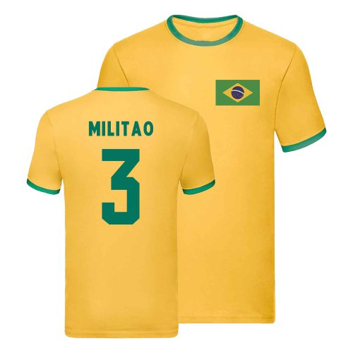 Brazil Ringer T-Shirt (Eder Militao 3)