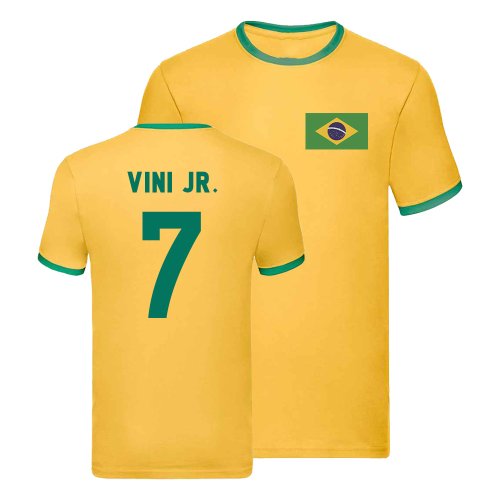 Brazil Ringer T-Shirt (Vini Jr 10)