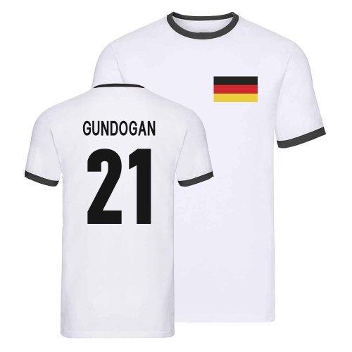 Germany Ringer T-Shirt (Ilkay Gundogan 21)