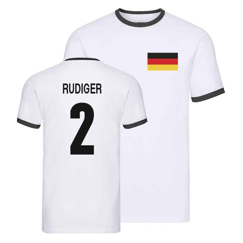 Germany Ringer T-Shirt (Antonio Rudiger 2)