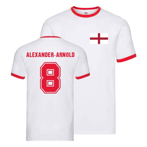 England Ringer T-Shirt (Trent Alexander-Arnold 8)