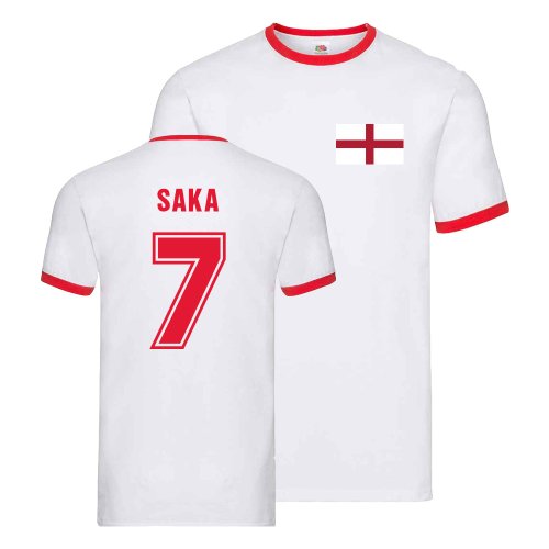 England Ringer T-Shirt (Bukayo Saka 7)