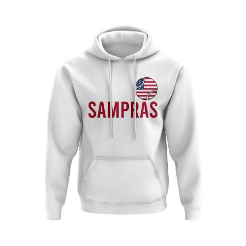 Pete Sampras USA Name Hoody (White)