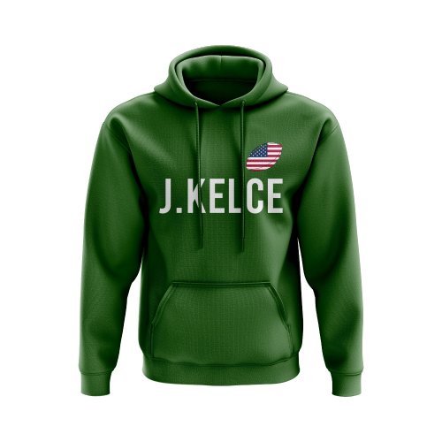 Jason Kelce USA Name Hoody (Green)