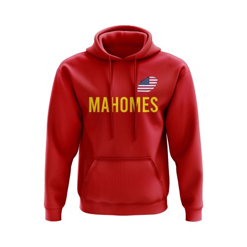 Patrick Mahomes USA Name Hoody (Red)